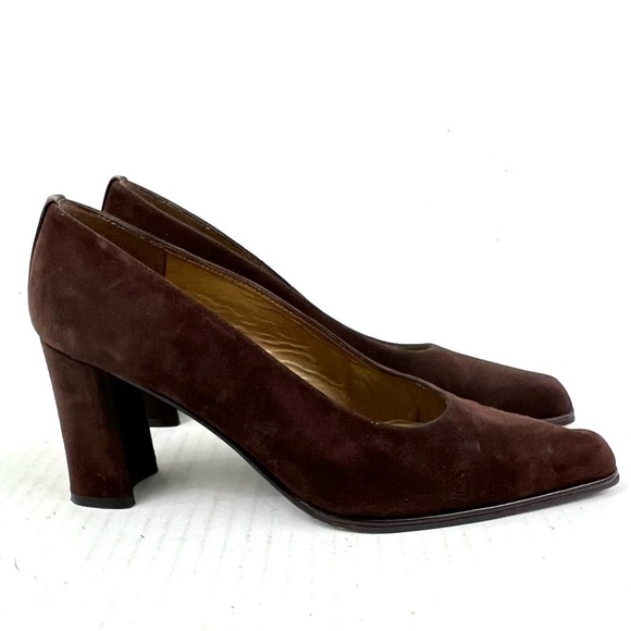 Stuart Weitzman Brown Suede Pumps - Size 5.5 - Picture 5 of 13